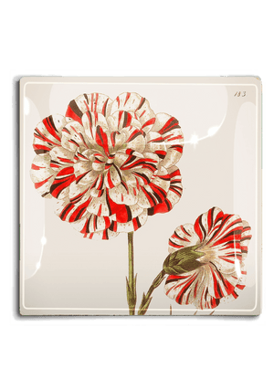 Winter Blossom Christmas Decoupage Glass Tray - Bensgarden.com