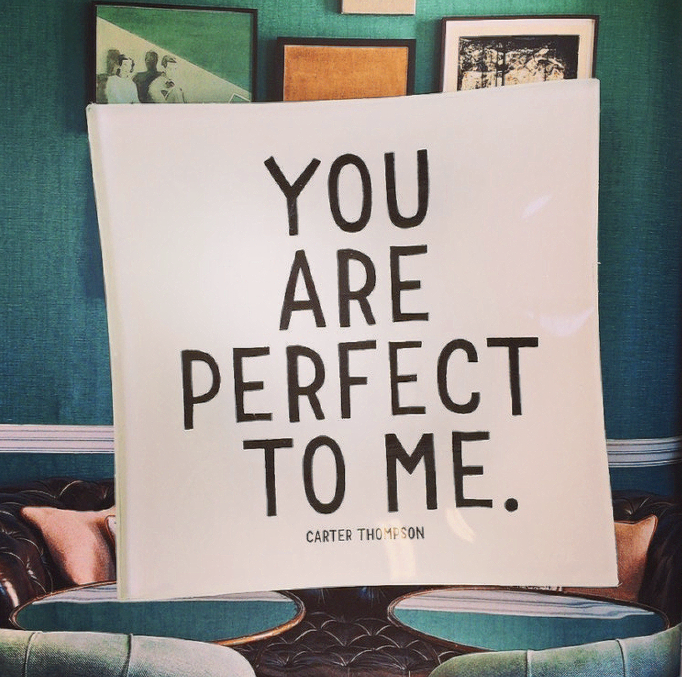 You Are Perfect Decoupage Glass Tray - Bensgarden.com