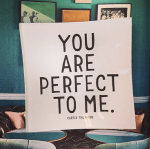 You Are Perfect Decoupage Glass Tray - Bensgarden.com