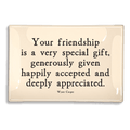 Your Friendship Is A Very Special Gift Decoupage Glass Tray - Bensgarden.com