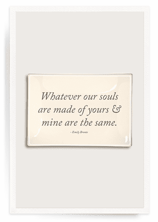 Yours And Mine Decoupage Glass Tray - Bensgarden.com